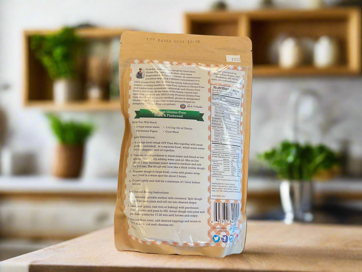 Gluten Free Pizza Crust & Flatbread Mix
