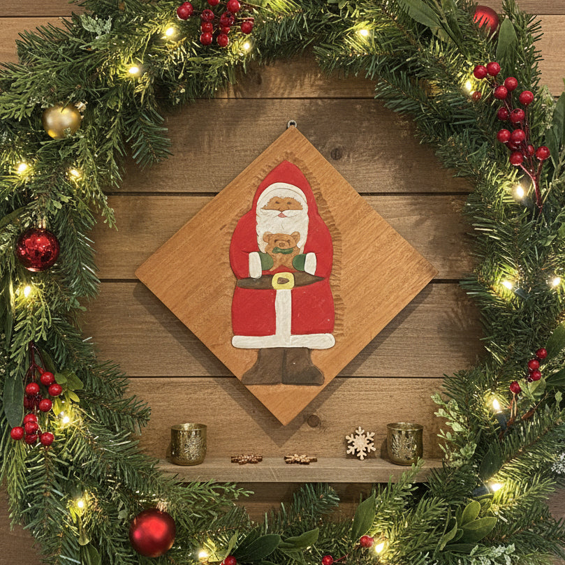 Karl’s Karvin’ 0018 Hand-Carved Santa Plaque