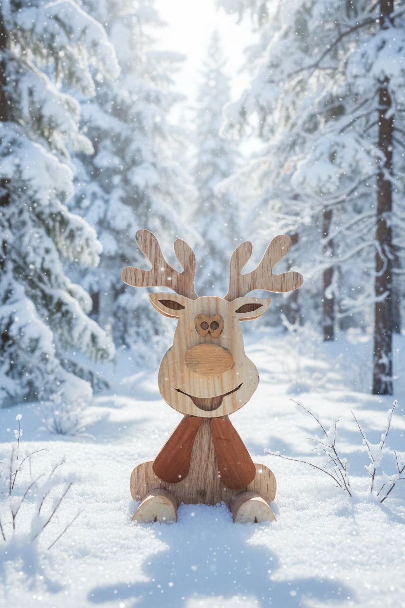 Karl’s Karvin’ 0022 Wooden Reindeer
