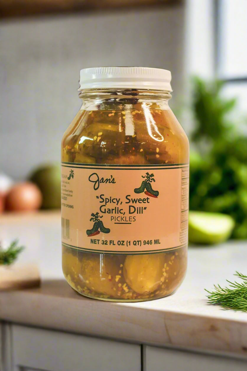 Spicy, Sweet, Garlic, Dill Pickles