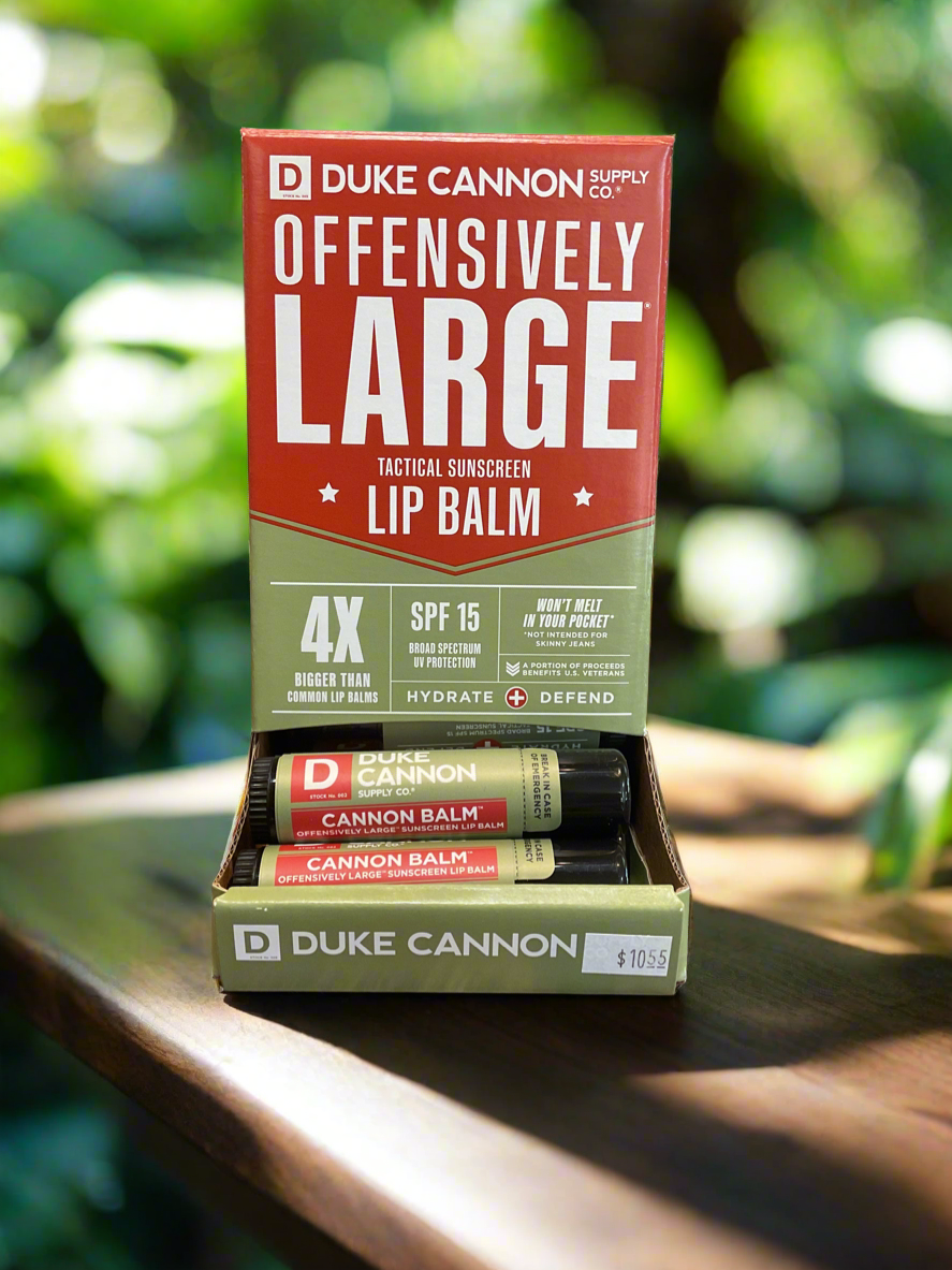 Duke Cannon Offensively Large Lip Balm SPF 15