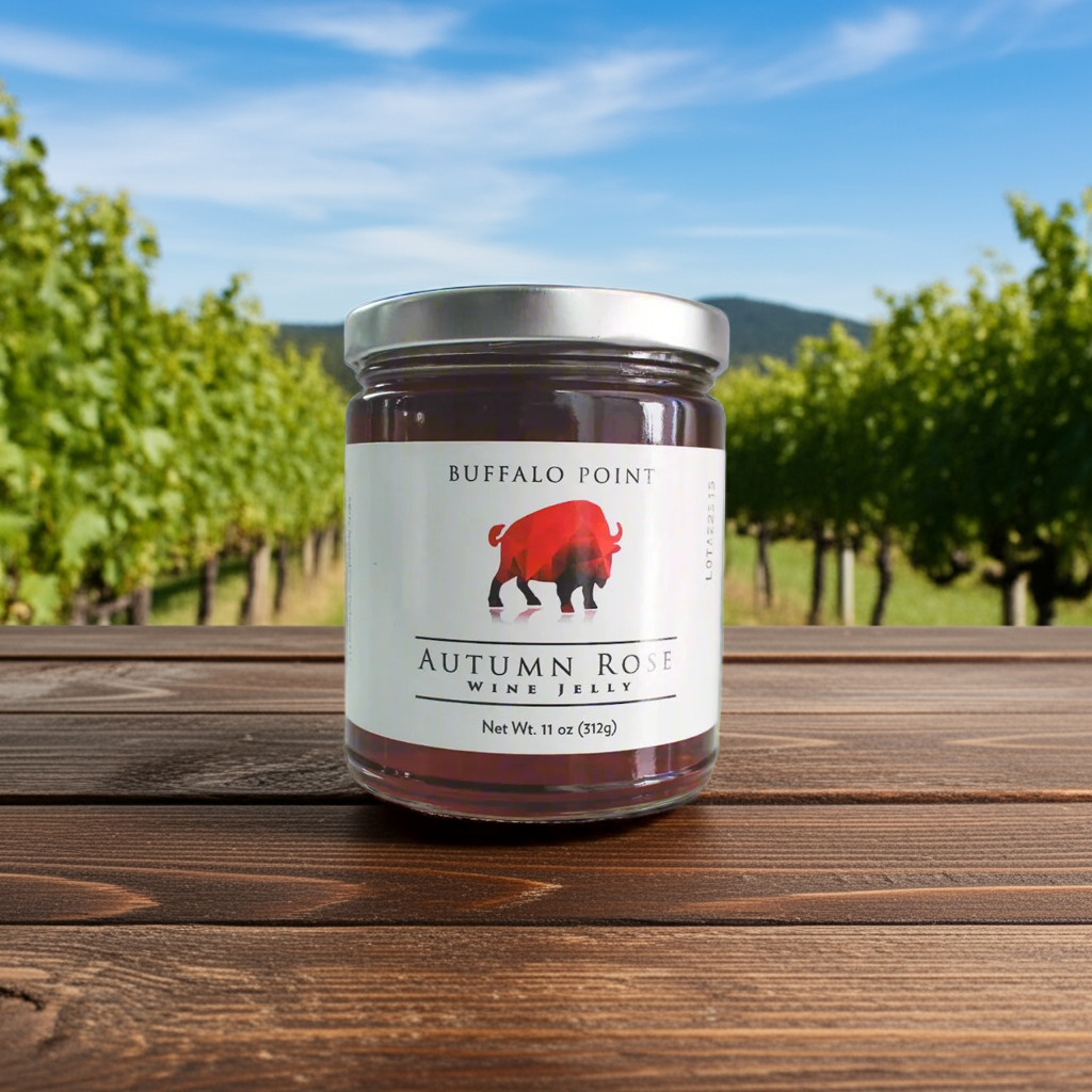 Autumn Rose Wine Jelly - A Delicious Spread by Buffalo Point