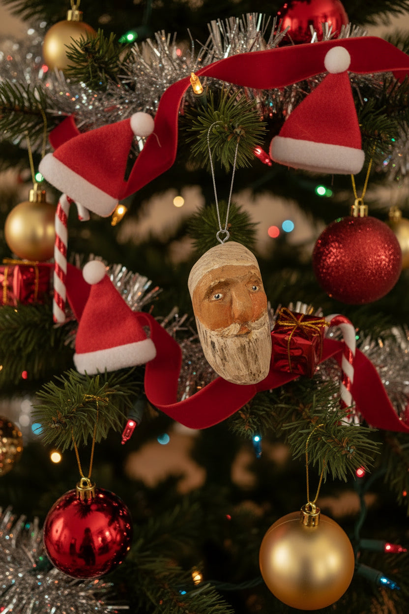 Karl’s Karvin’ 0020 Carved Santa Head Trinkets