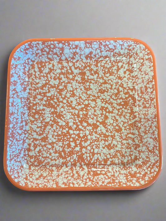 Coral Splatter Tray