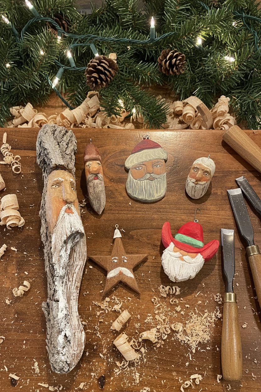 Karl’s Karvin’ 0020 Carved Santa Head Trinkets