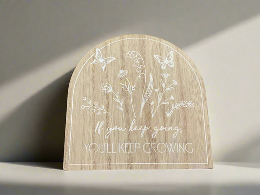 Keep Going sign decor