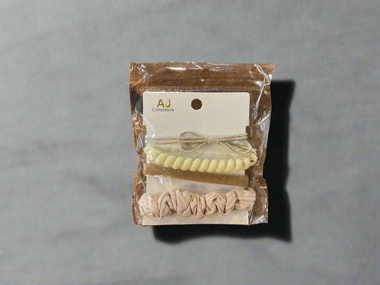 AJ Cornerstone 4 Piece Hair Ties