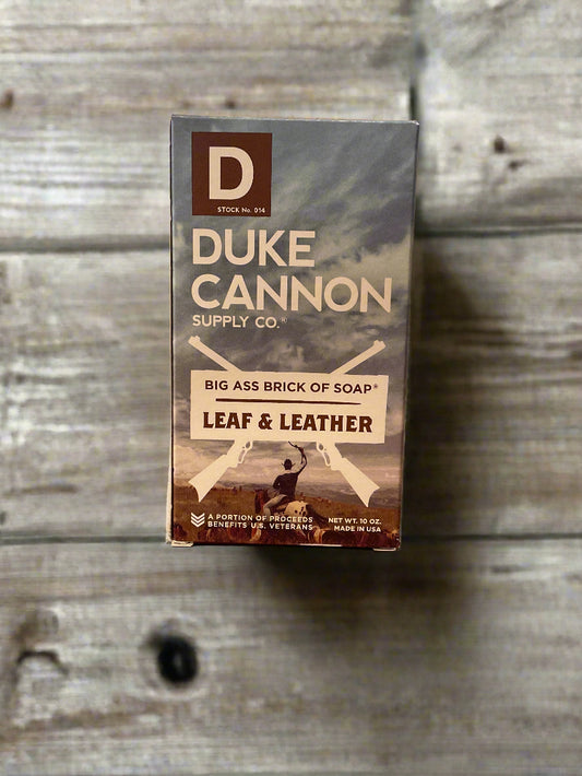 Duke Cannon Brick of Soap: Leaf and Leather - Handcrafted in the USA
