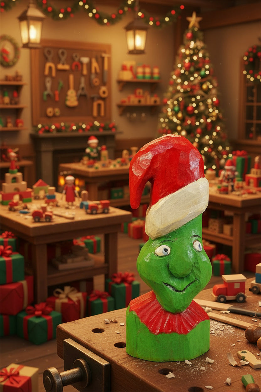 Karl’s Karvin’ 0017 Wooden Grinch