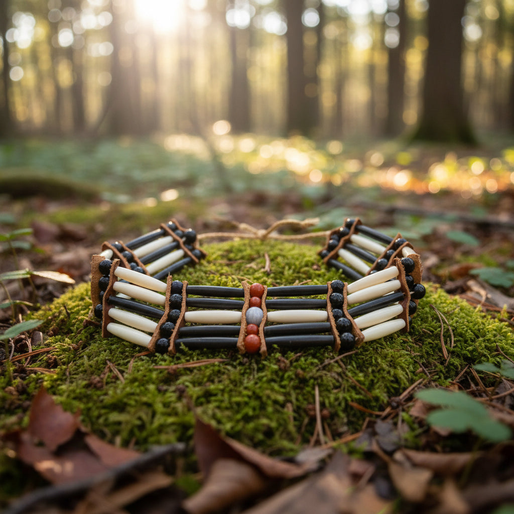 Running Deer 0100 Tribal Choker Necklaces