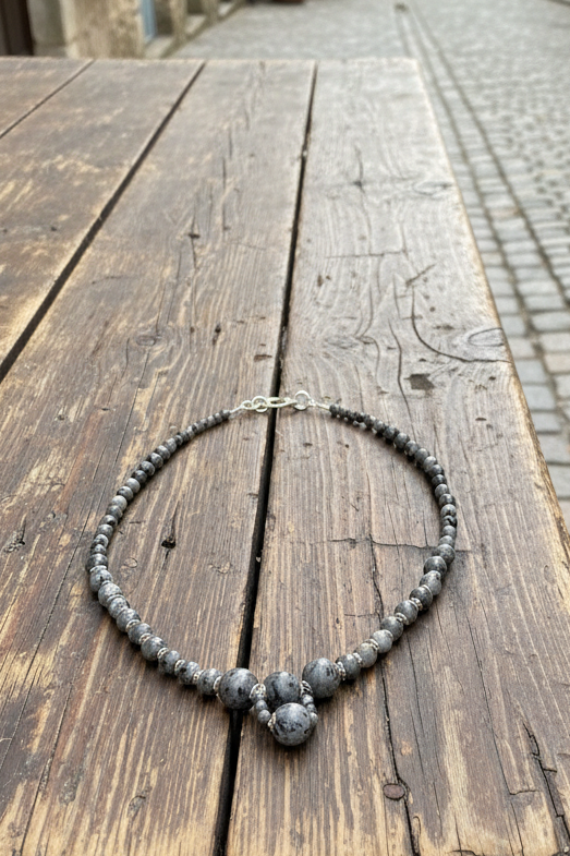 Running Deer 0026 Blue Labradorite Necklace