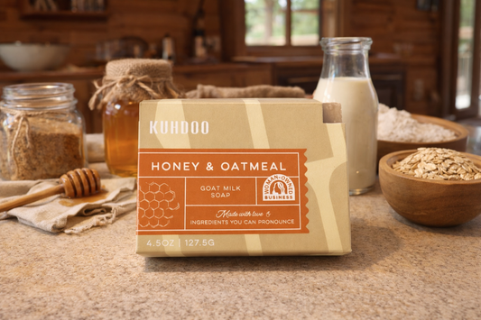 Kuhdoo Honey & Oatmeal Bar Soap