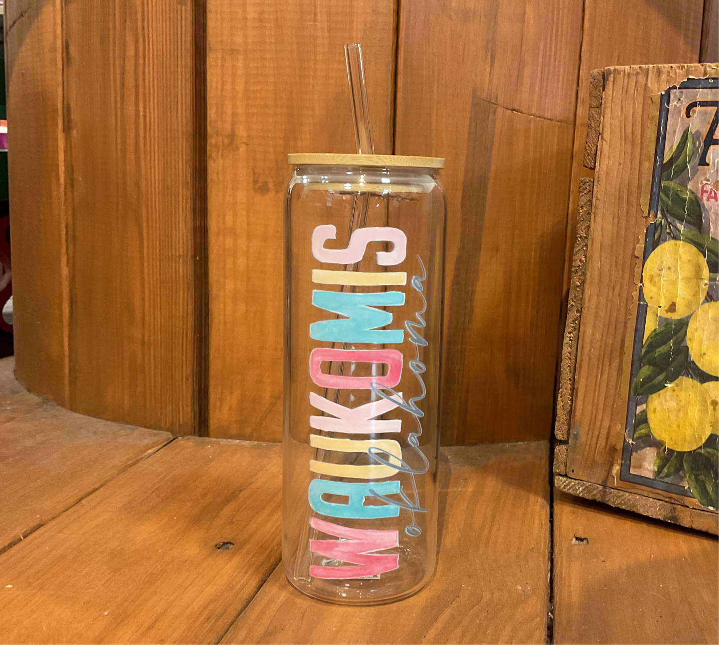 Waukomis OK Glass Tumbler