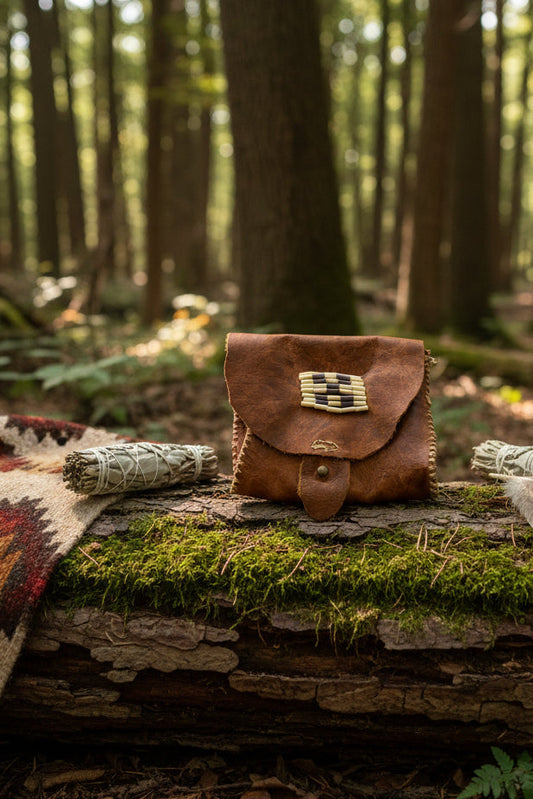 Running Deer 0400 Leather Belt Bag