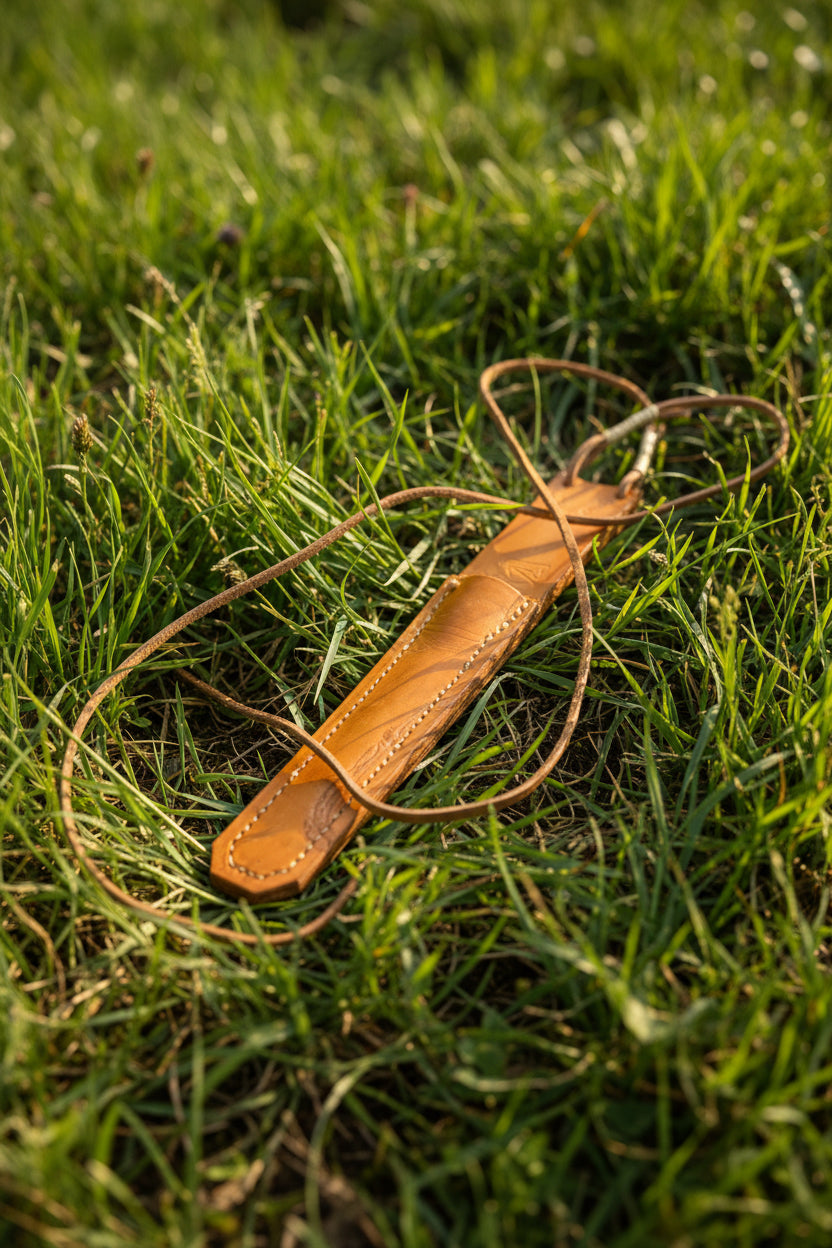 Running Deer 0301 Leather Sheath and Strap