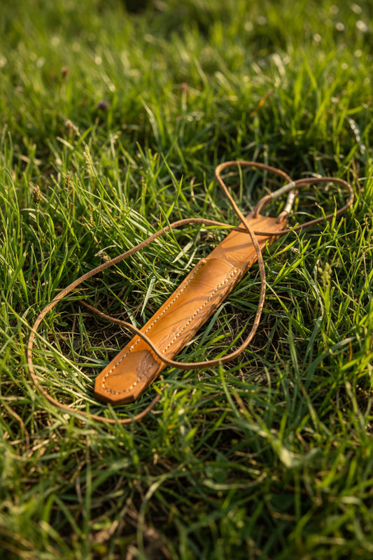 Running Deer 0301 Leather Sheath and Strap