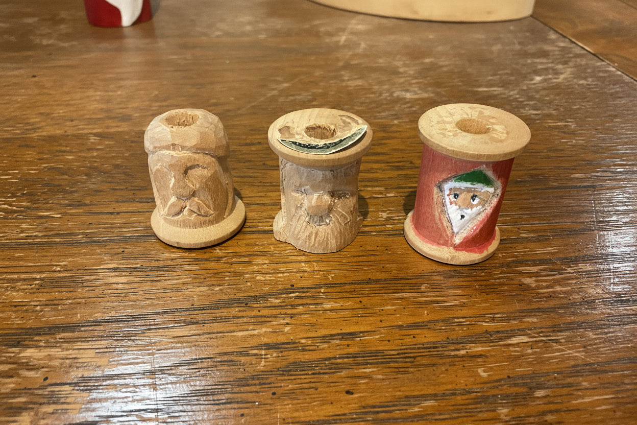 Karl's Karvin' 0014 Wooden Spools Ornament