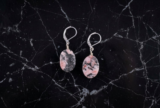 Running Deer 0055 Zebra Jasper Earrings