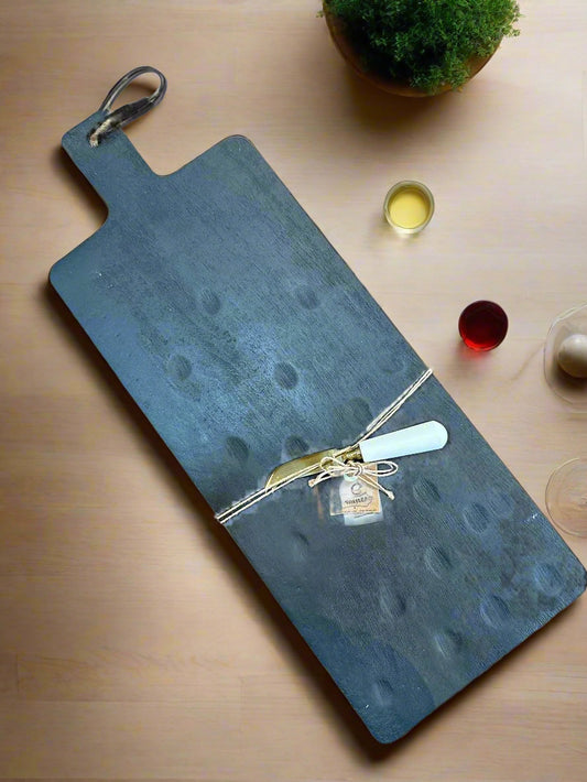 Black Footed Serving Board Set