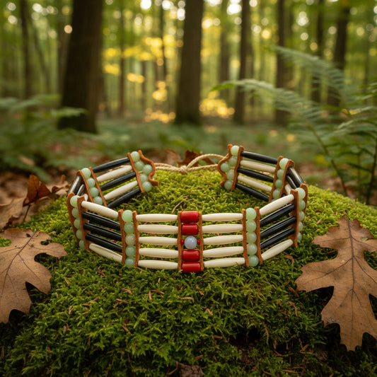 Running Deer 0100 Tribal Choker Necklaces