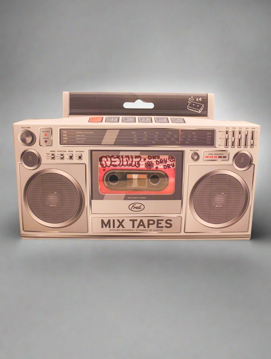 Mixtapes Sponges Set of 4