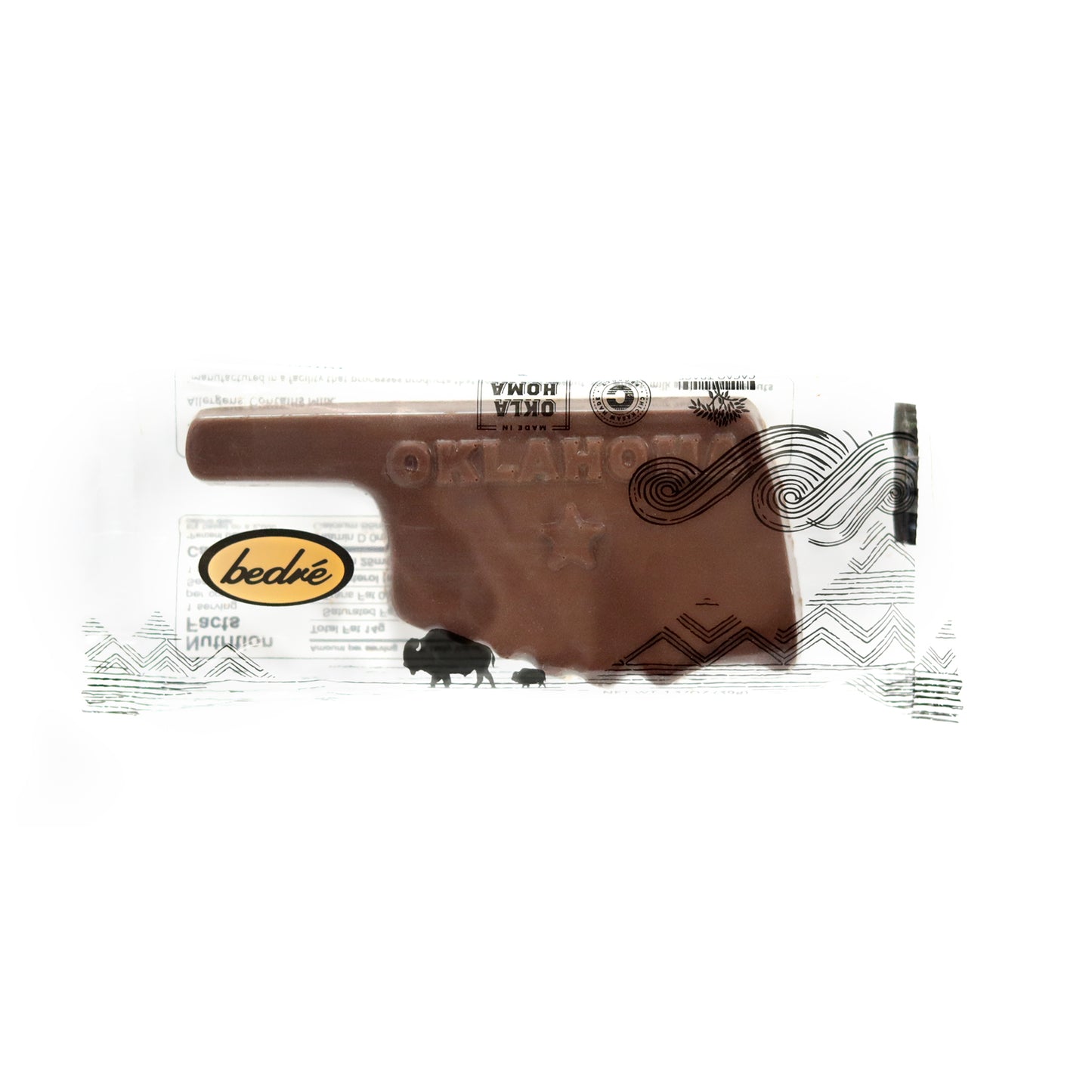 Oklahoma Shaped Chocolate Bar