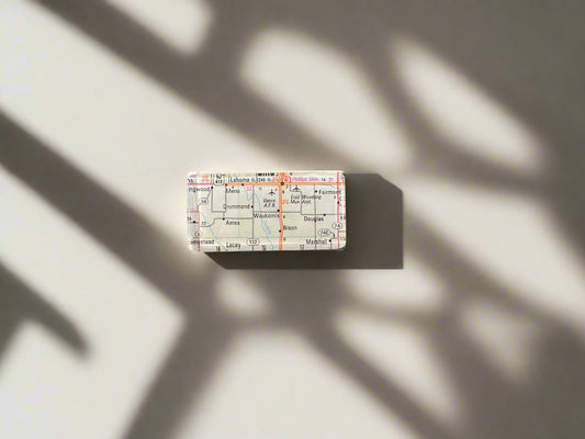 Vintage Map Magnets Horizontal