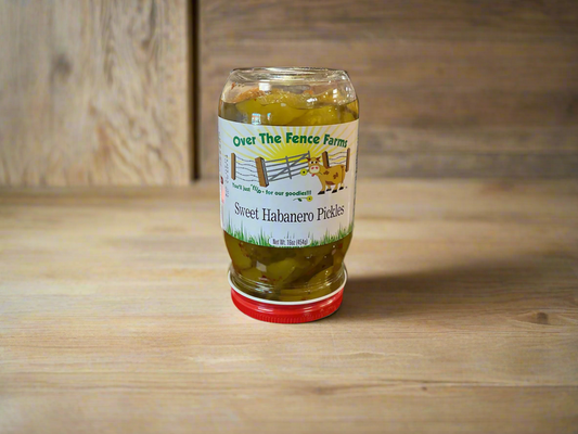 Over the Fence Sweet Habanero Pickles