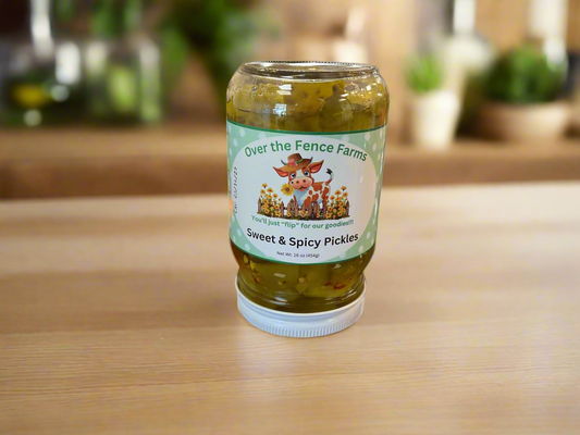 Over the Fence Sweet & Spicy Pickles